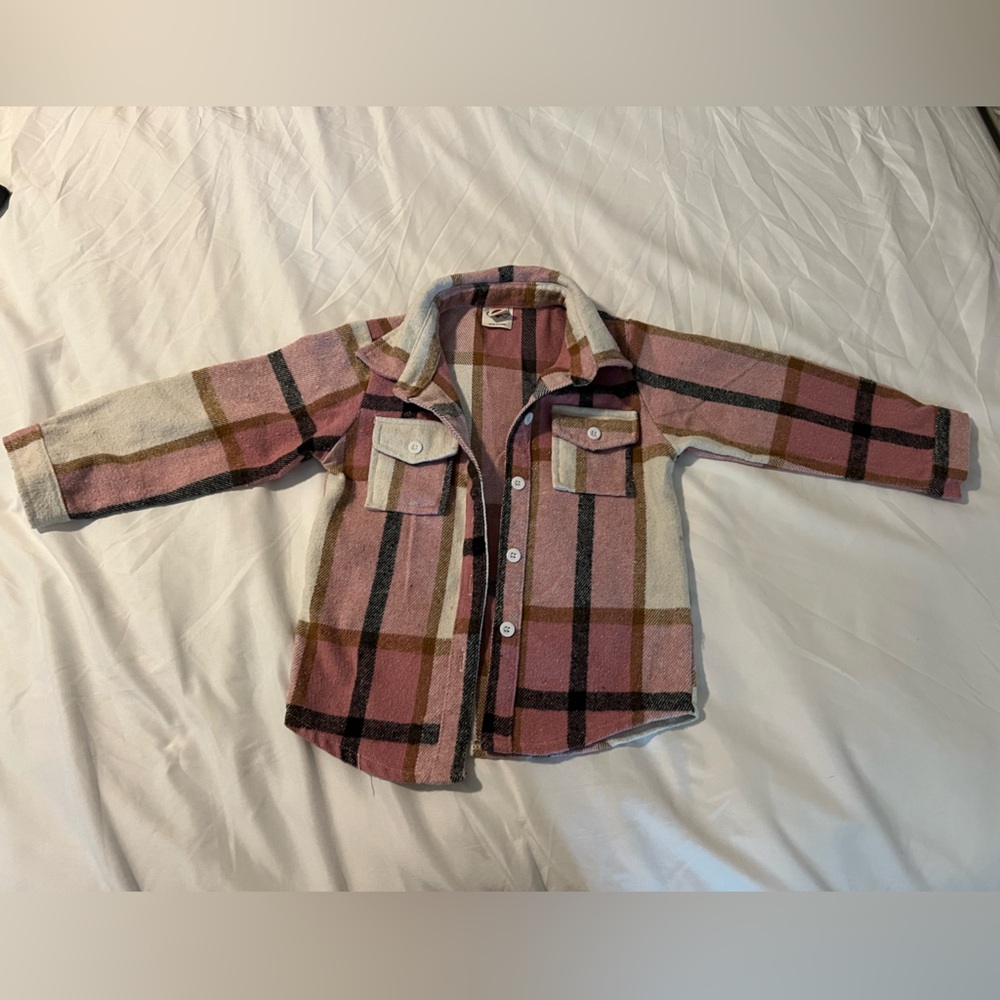 Flannel Button Down Long Sleeve Shirt - Toddler 3/4 Years